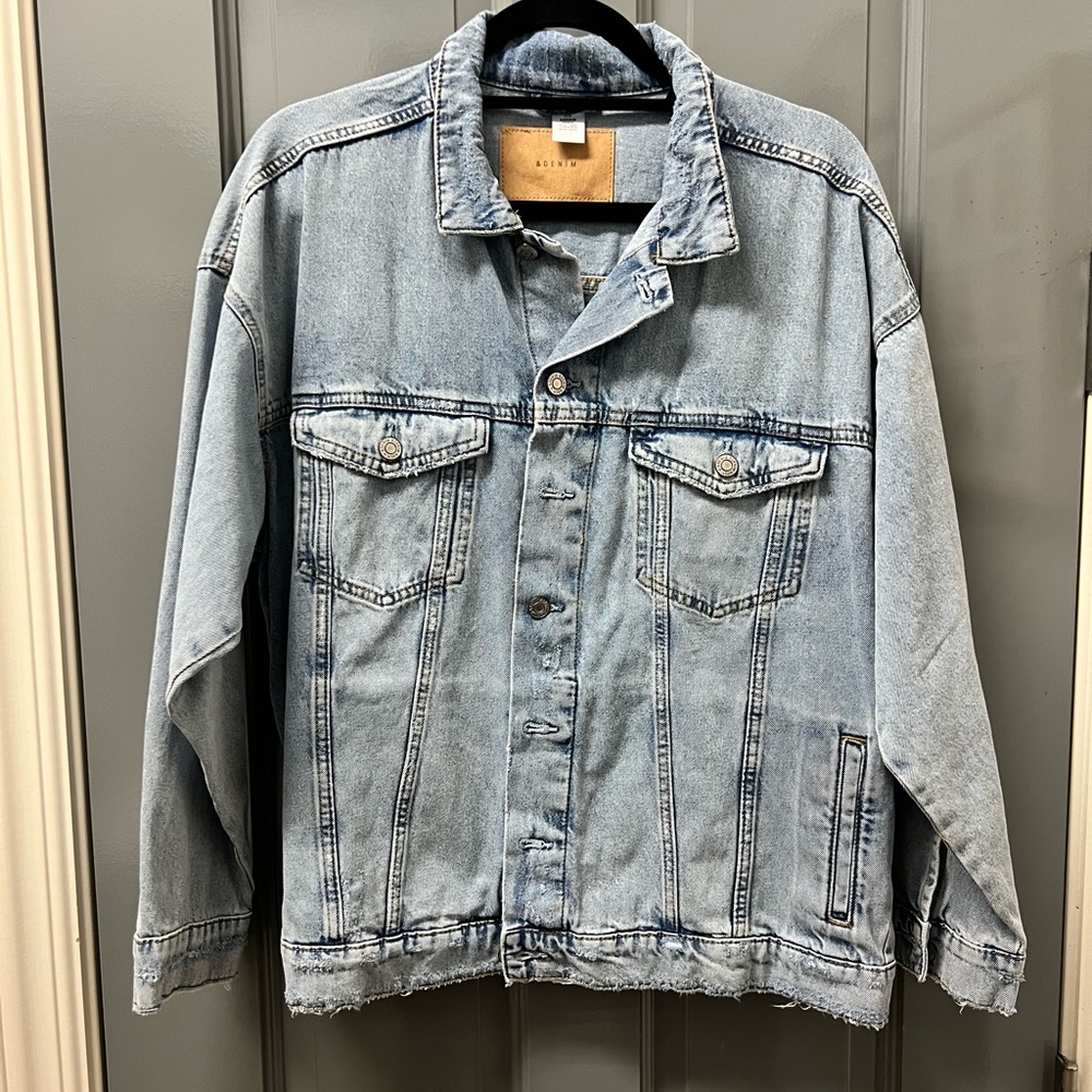 H&M Distressed Denim Jacket
